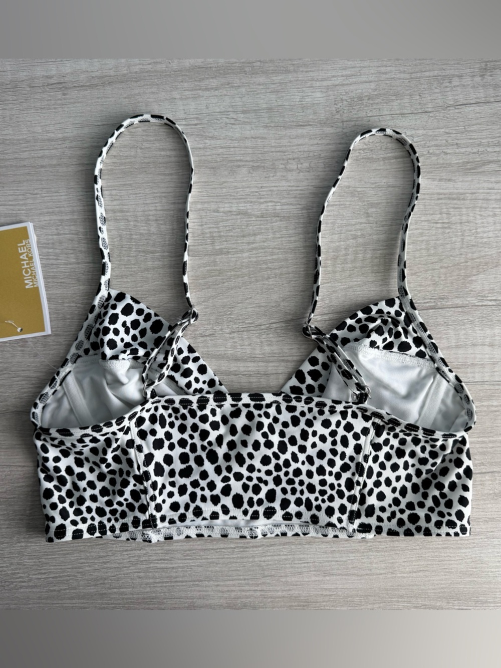 Michael Kors Women's Animal Printed Underwire Bikini Top Size Large - Picture 8 of 11